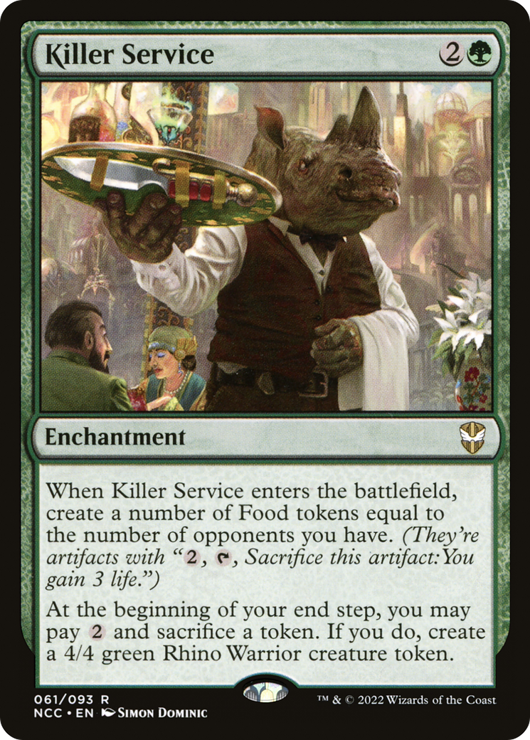 Killer Service (NCC-061) [New Capenna Commander] MTG Single Wizards of the Coast