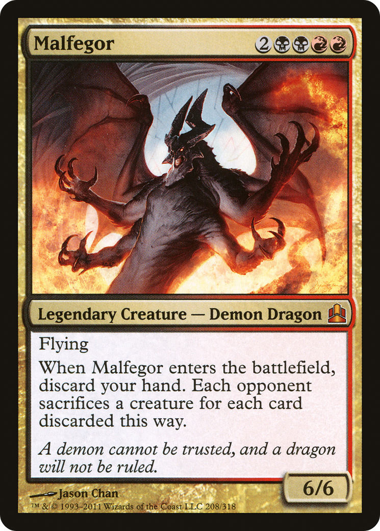 Malfegor (CMD-208) [Commander 2011] MTG Single Wizards of the Coast