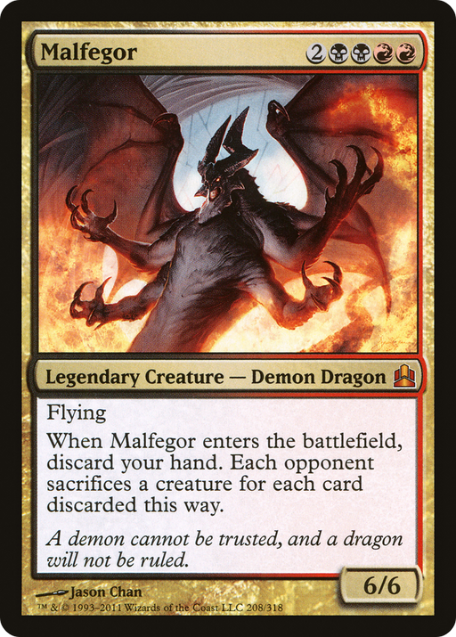 Malfegor (CMD-208) [Commander 2011] MTG Single Wizards of the Coast