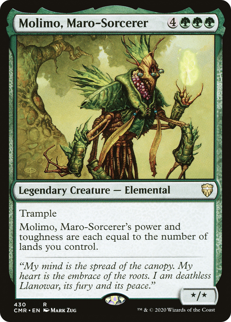 Molimo, Maro-Sorcerer (CMR-430) [Commander Legends] MTG Single Wizards of the Coast