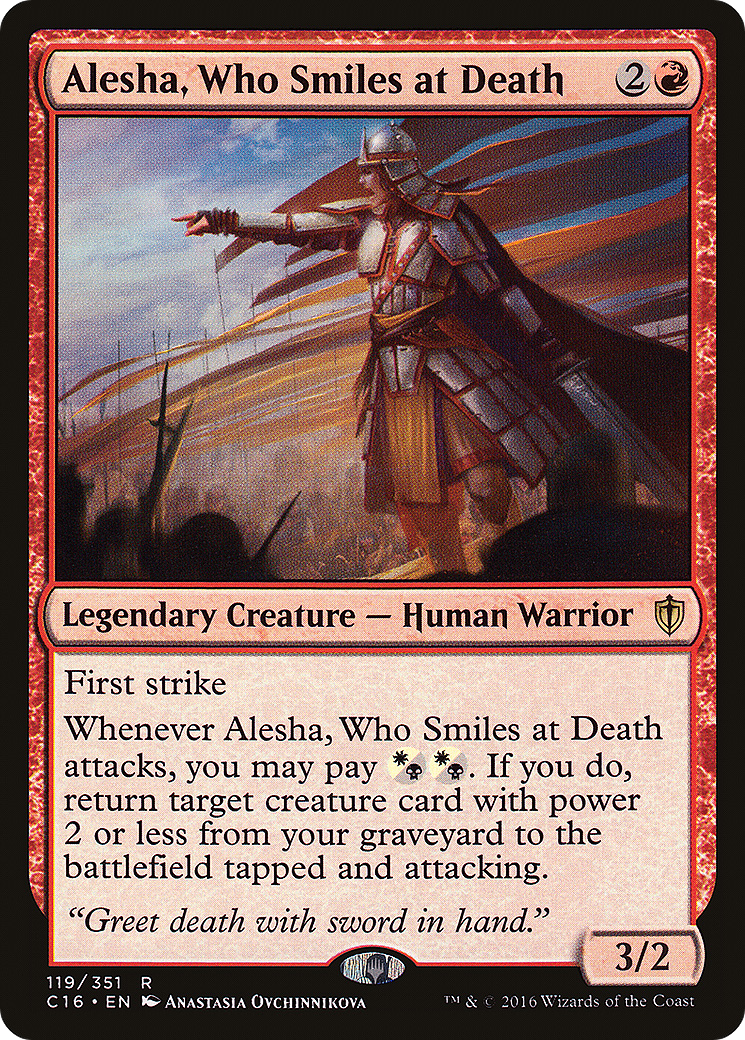 Alesha, Who Smiles at Death (C16-119) [Commander 2016] MTG Single Wizards of the Coast