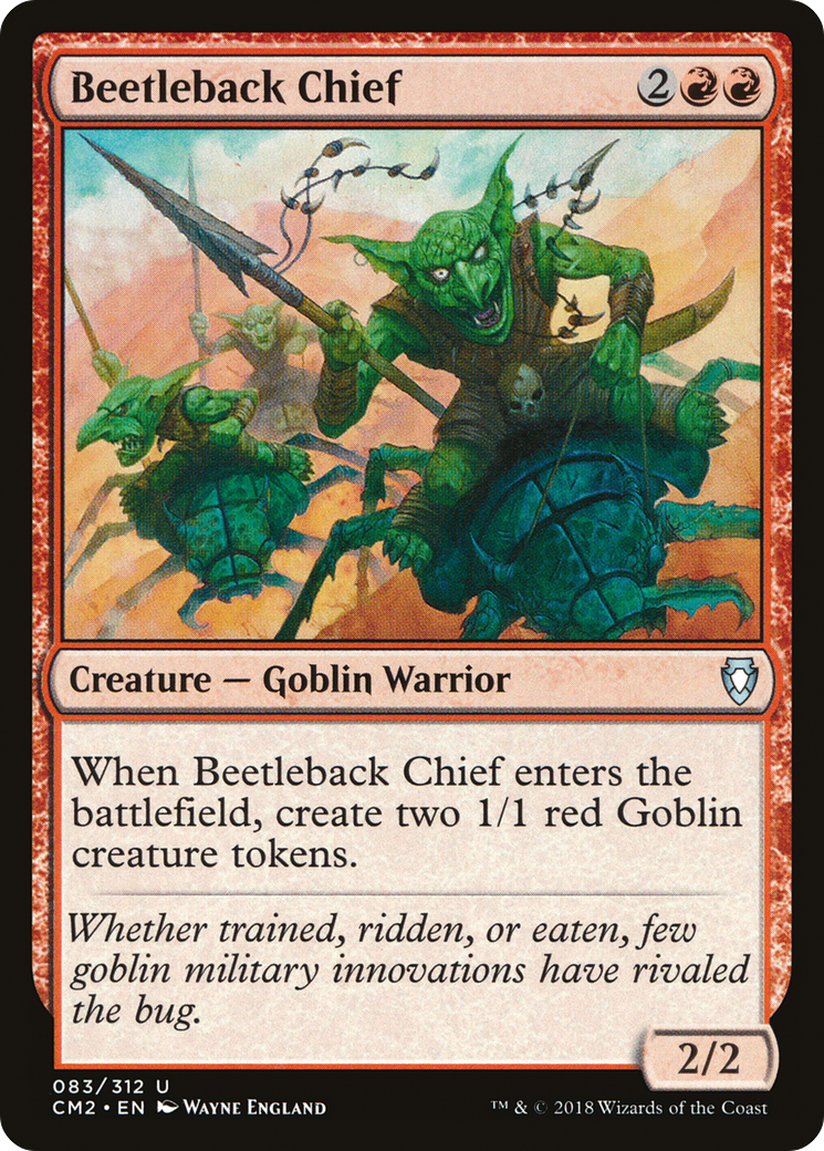 Beetleback Chief (CM2-083) [Commander Anthology Volume II] MTG Single Wizards of the Coast