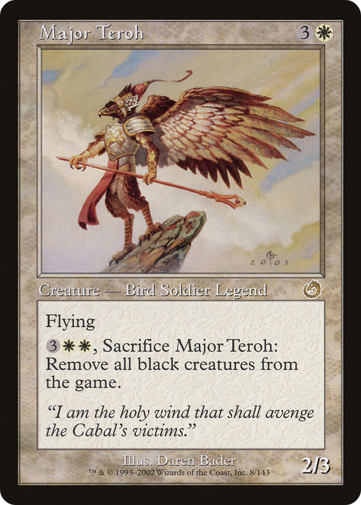 Major Teroh (TOR-008) [Torment] MTG Single Wizards of the Coast