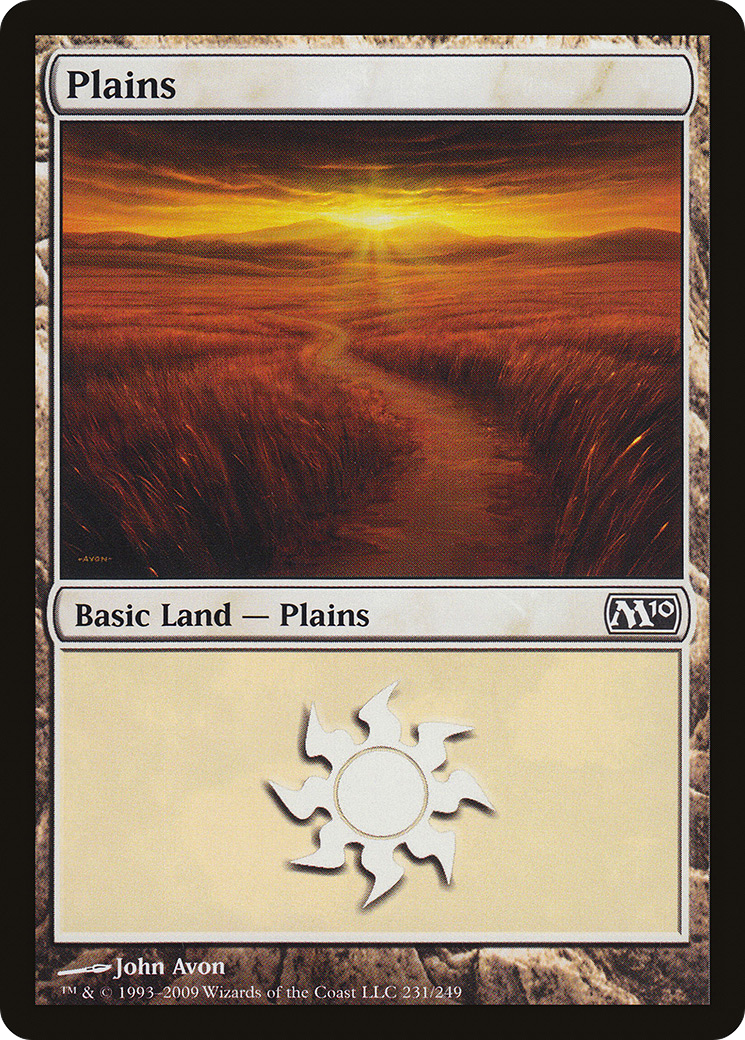 Plains (M10-231) [Magic 2010] MTG Single Wizards of the Coast