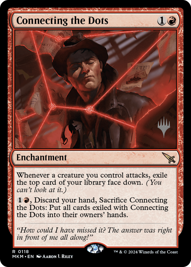 Connecting the Dots (PPMKM-118) [Murders at Karlov Manor Promos] Foil MTG Single Wizards of the Coast