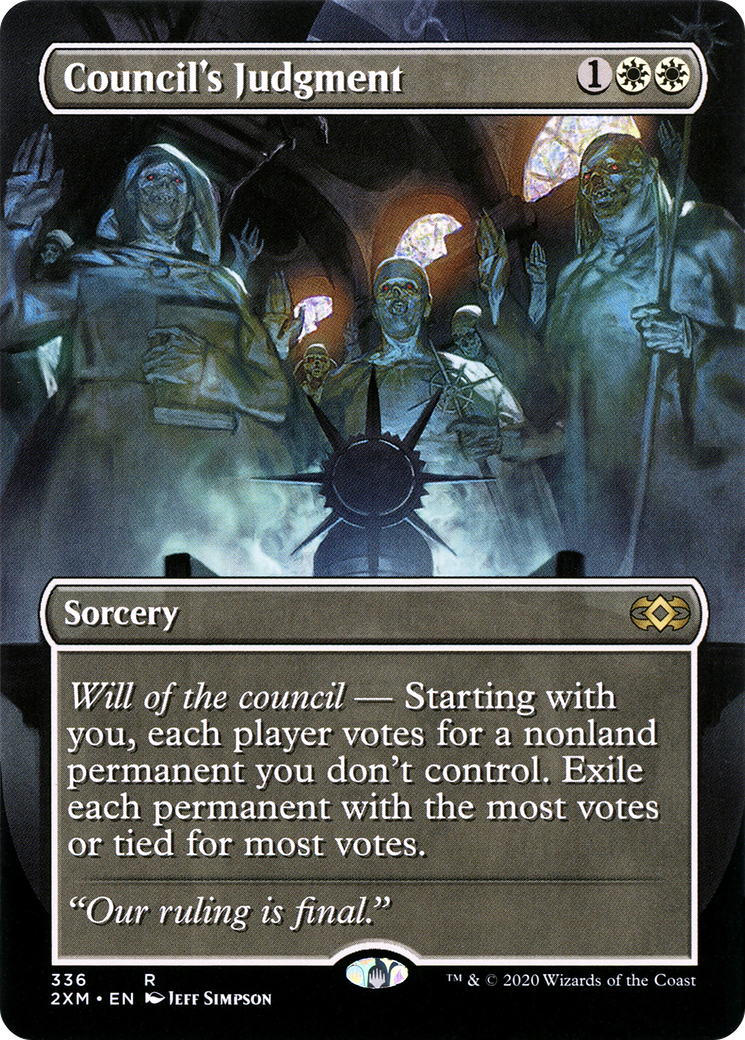 Council's Judgment (2XM-336) [Double Masters] (Borderless) MTG Single Wizards of the Coast