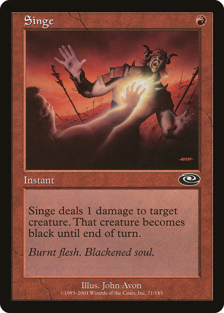 Singe (PLS-071) [Planeshift] Foil MTG Single Wizards of the Coast