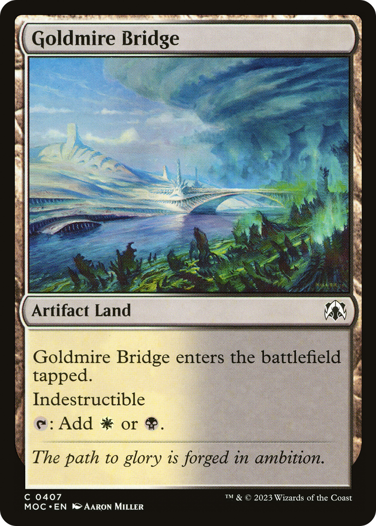 Goldmire Bridge (MOC-407) [March of the Machine Commander] MTG Single Wizards of the Coast