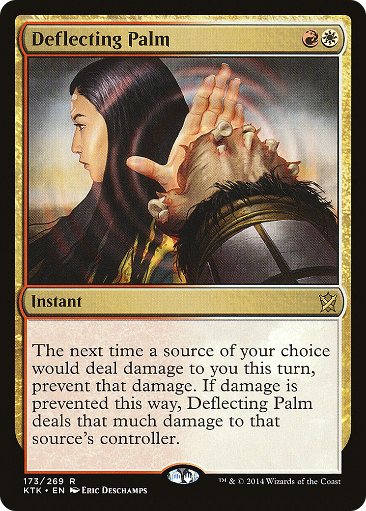 Deflecting Palm (KTK-173) [Khans of Tarkir] MTG Single Wizards of the Coast