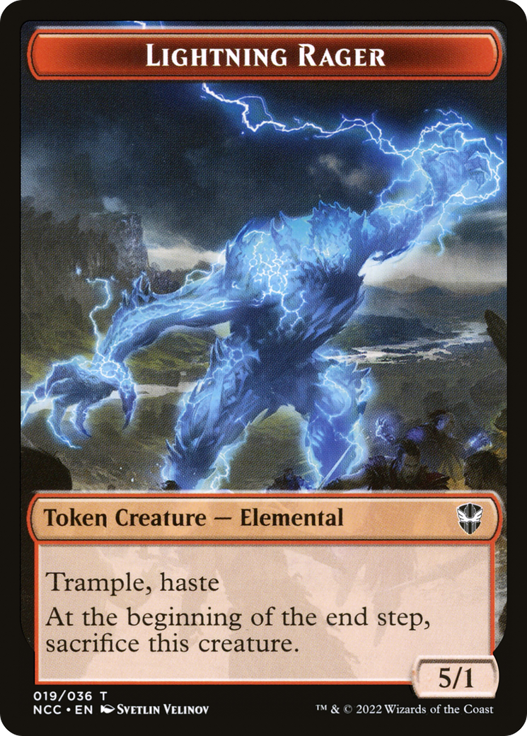 Lightning Rager (TNCC-019) [Tokens] New Capenna Commander Tokens MTG Single Wizards of the Coast
