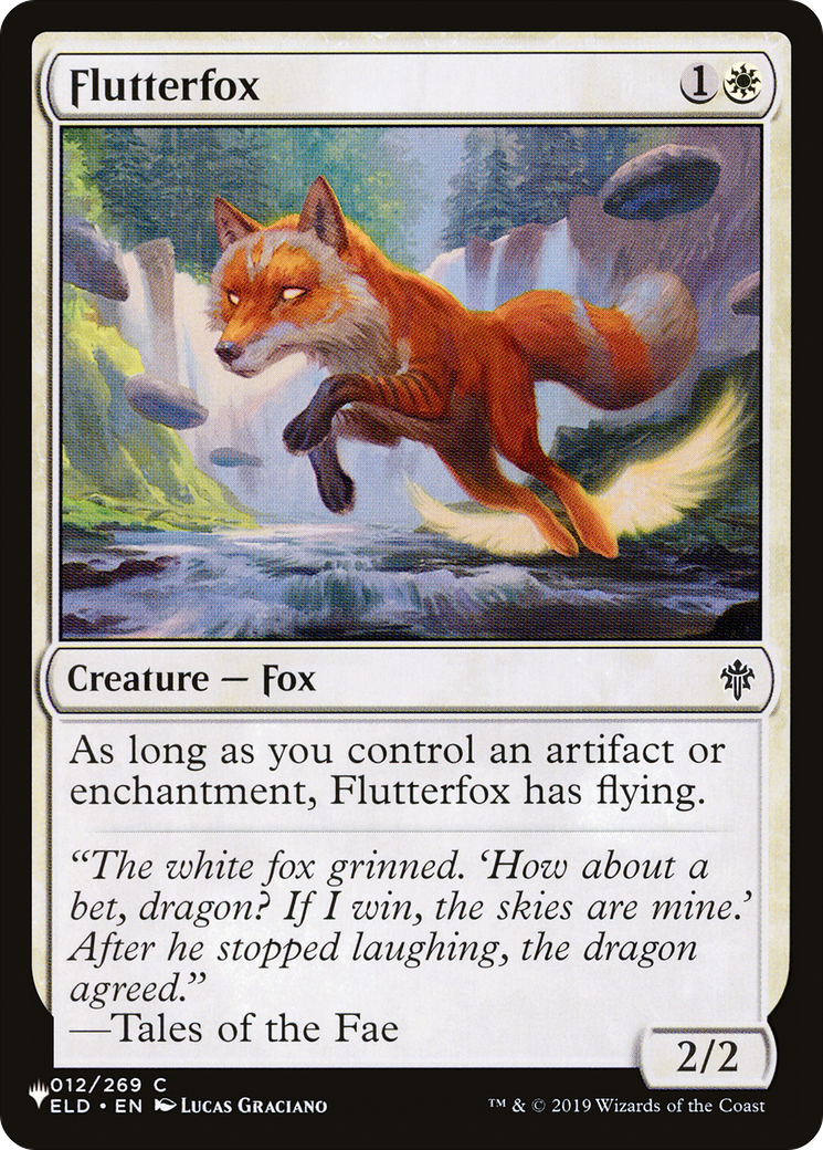 Flutterfox (LIST-ELD-12) [Mystery Booster] The List MTG Single Wizards of the Coast