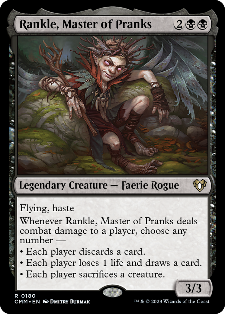 Rankle, Master of Pranks (CMM-180) [Commander Masters] Foil MTG Single Wizards of the Coast