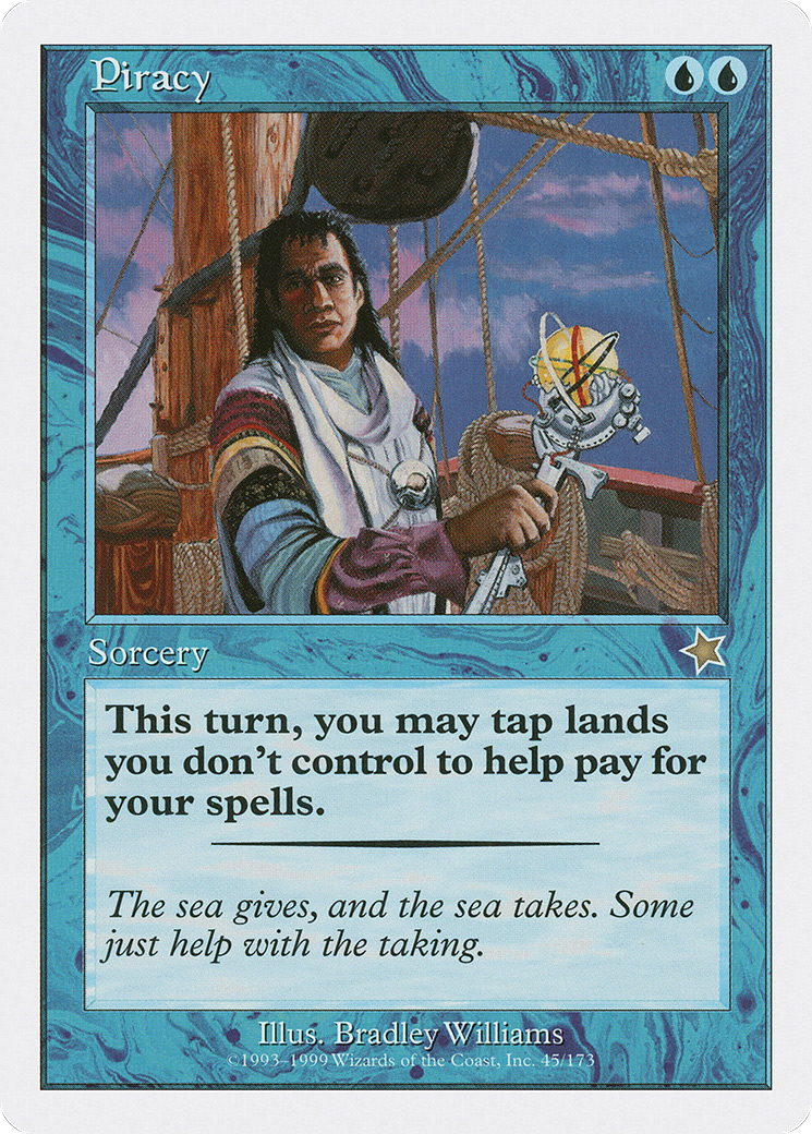 Piracy (S99-045) [Misc] Starter 1999 MTG Single Wizards of the Coast
