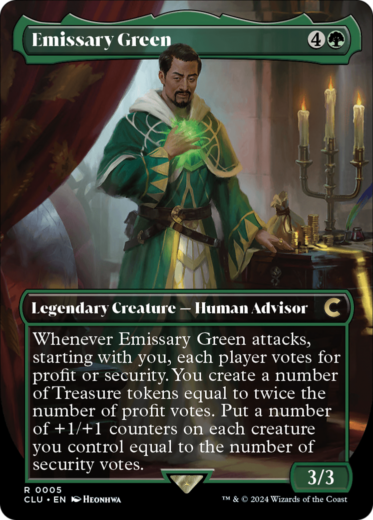 Emissary Green (CLU-005) [Ravnica: Clue Edition] (Borderless) MTG Single Wizards of the Coast