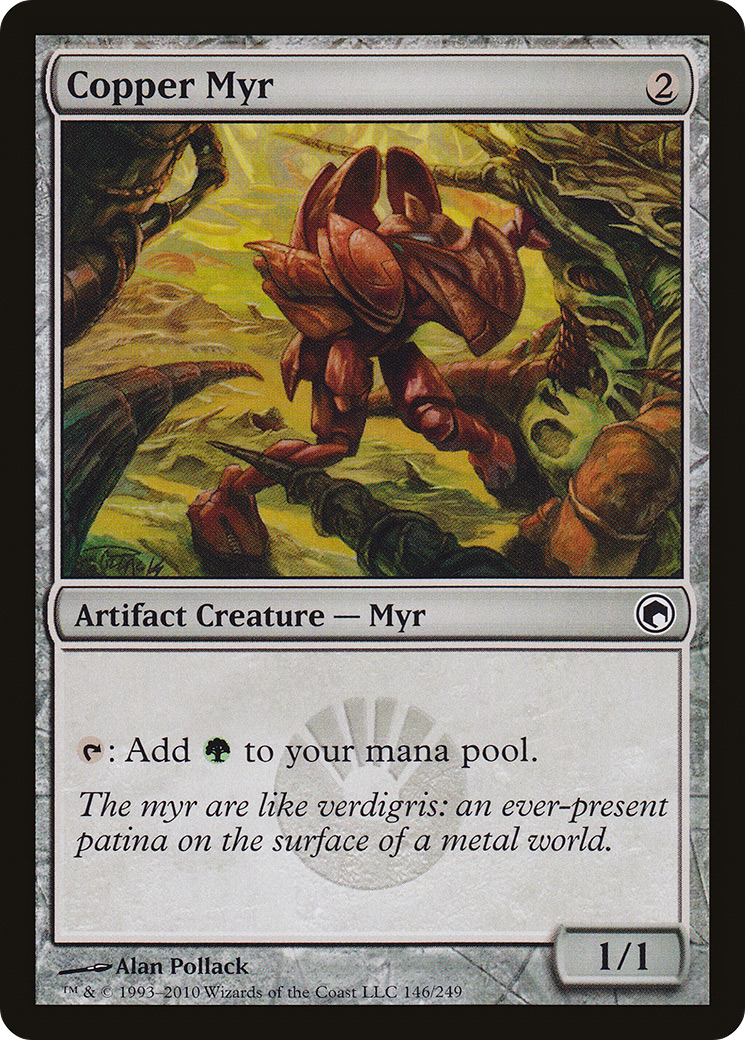 Copper Myr (SOM-146) [Scars of Mirrodin] MTG Single Wizards of the Coast