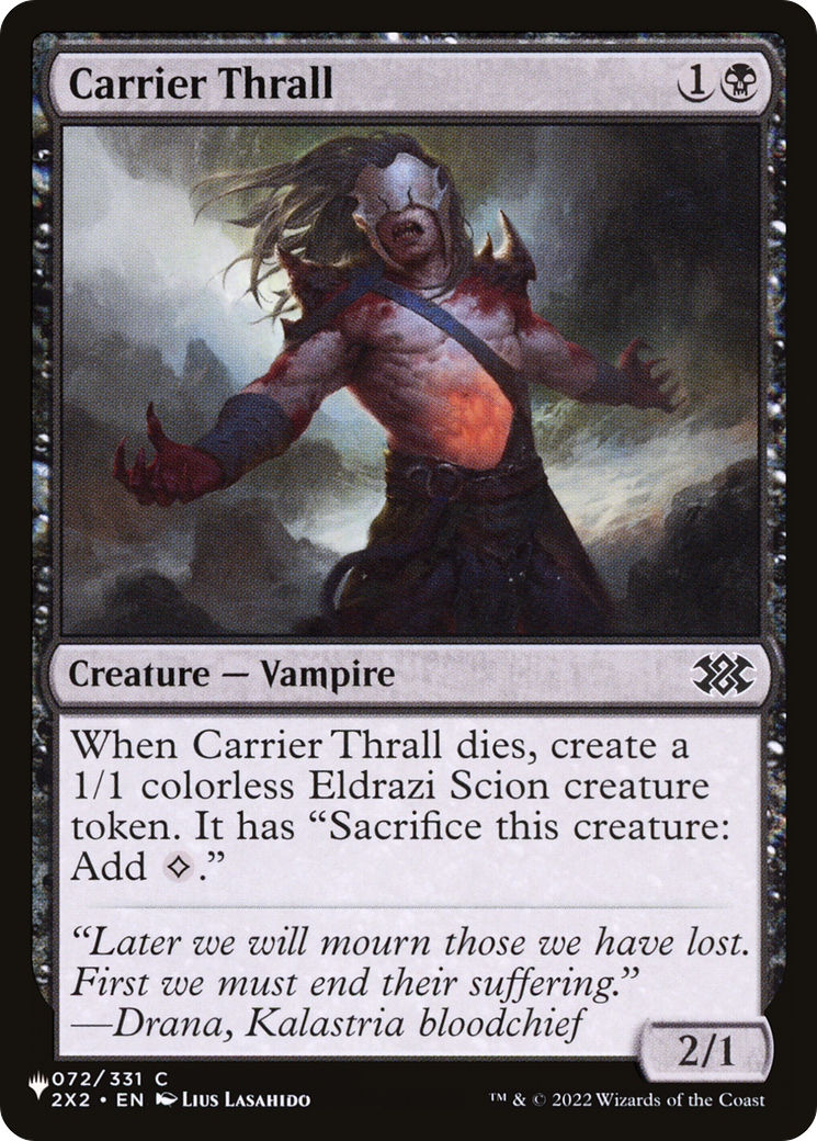 Carrier Thrall (LIST-2X2-72) [Mystery Booster] The List MTG Single Wizards of the Coast