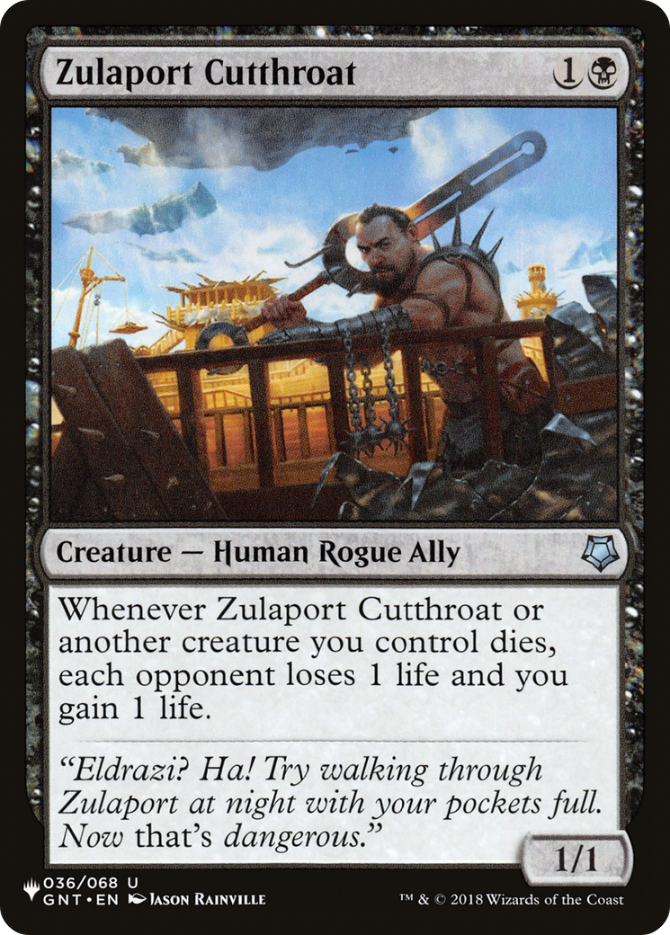 Zulaport Cutthroat (LIST-036/068) [Mystery Booster] The List MTG Single Wizards of the Coast