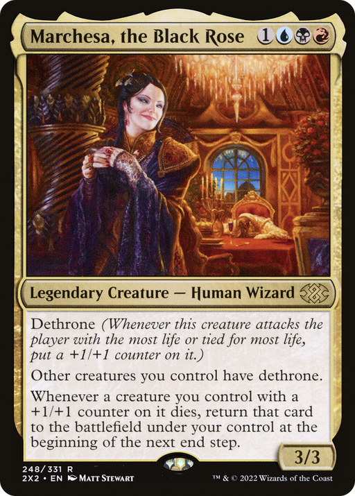 Marchesa, the Black Rose (2X2-248) [Double Masters 2022] MTG Single Wizards of the Coast