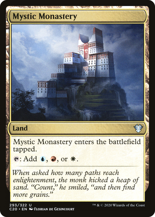 Mystic Monastery (C20-293) [Commander 2020] MTG Single Wizards of the Coast