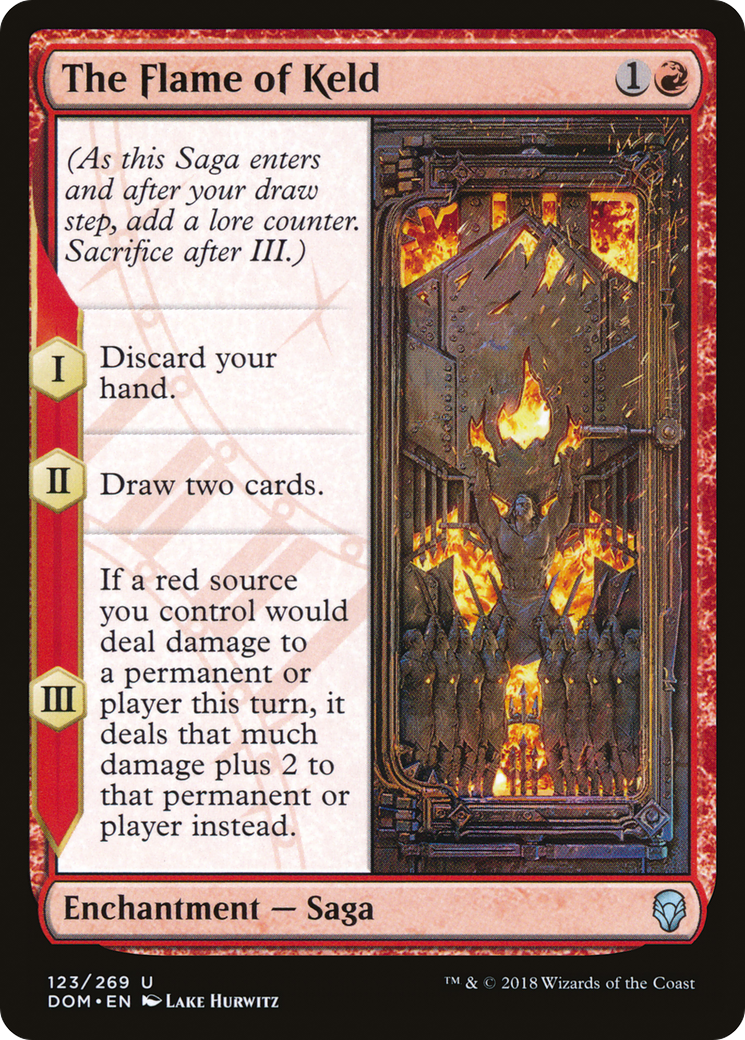 The Flame of Keld (DOM-123) [Dominaria] Foil MTG Single Wizards of the Coast
