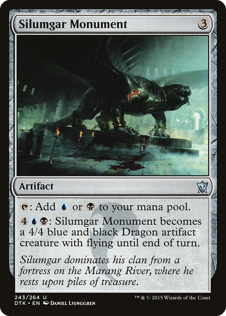 Silumgar Monument (DTK-243) [Dragons of Tarkir] MTG Single Wizards of the Coast