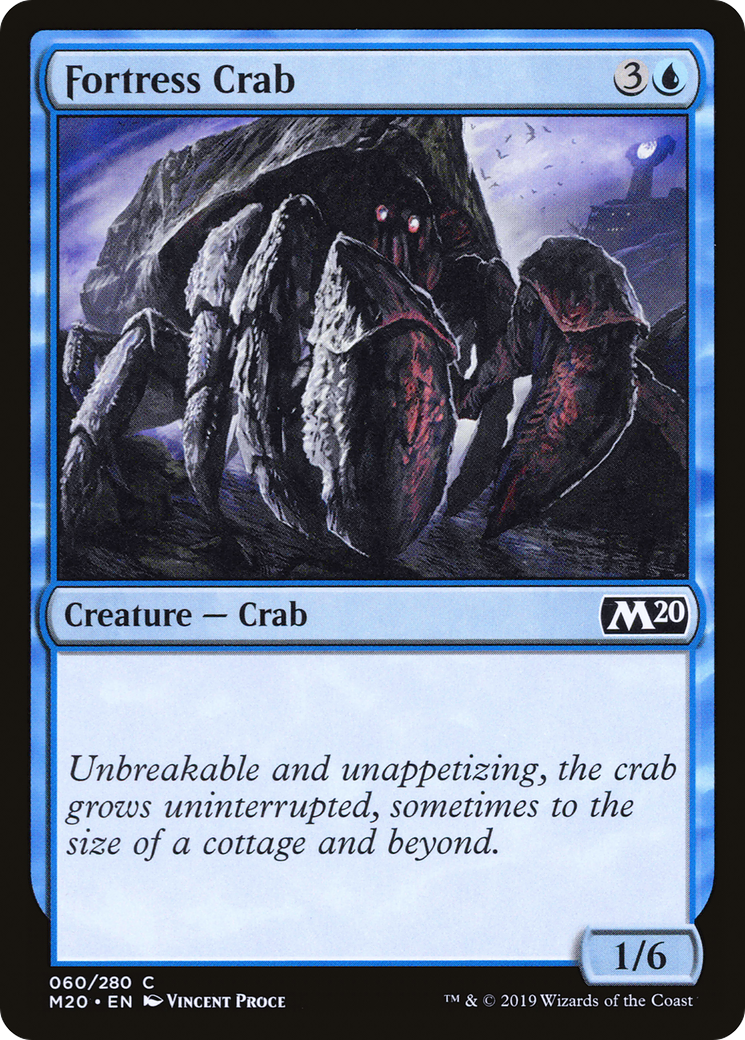 Fortress Crab (M20-060) [Core Set 2020] Foil MTG Single Wizards of the Coast