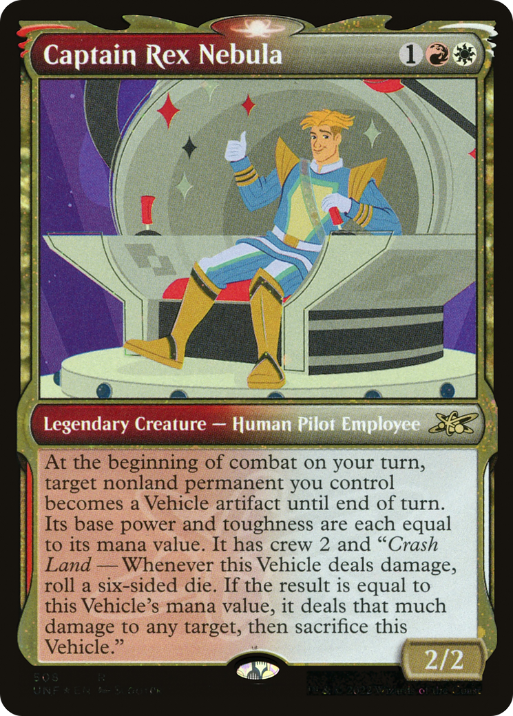 Captain Rex Nebula (Galaxy Foil) (UNF-508) [Unfinity] (Showcase) Foil MTG Single Wizards of the Coast