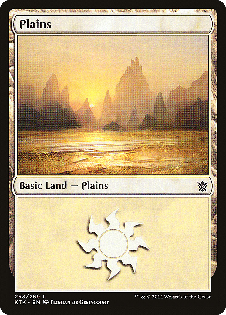 Plains (KTK-253) [Khans of Tarkir] MTG Single Wizards of the Coast