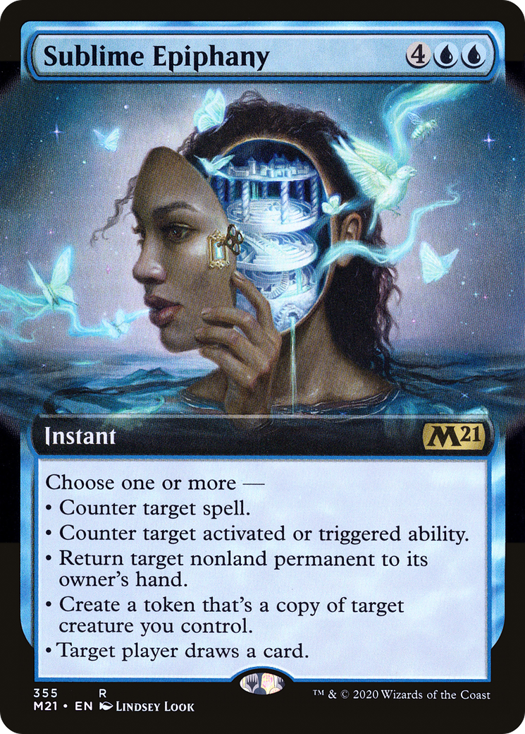 Sublime Epiphany (M21-355) [Core Set 2021] (Extended Art) Foil MTG Single Wizards of the Coast