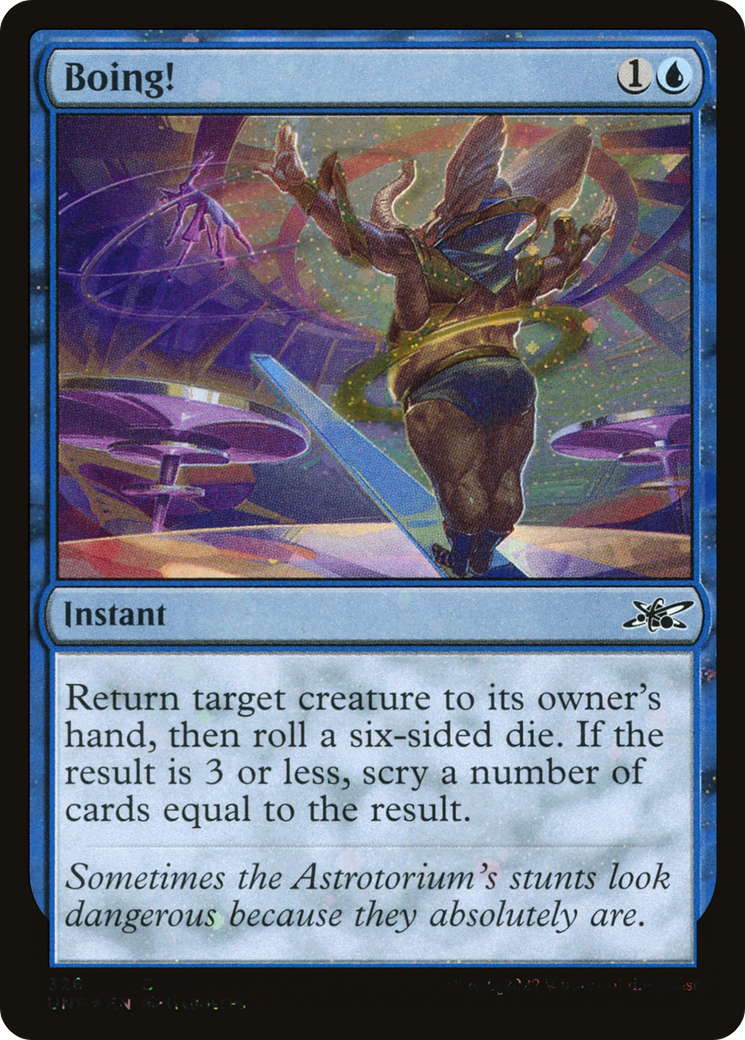 Boing! (Galaxy Foil) (UNF-326) [Unfinity] Foil MTG Single Wizards of the Coast