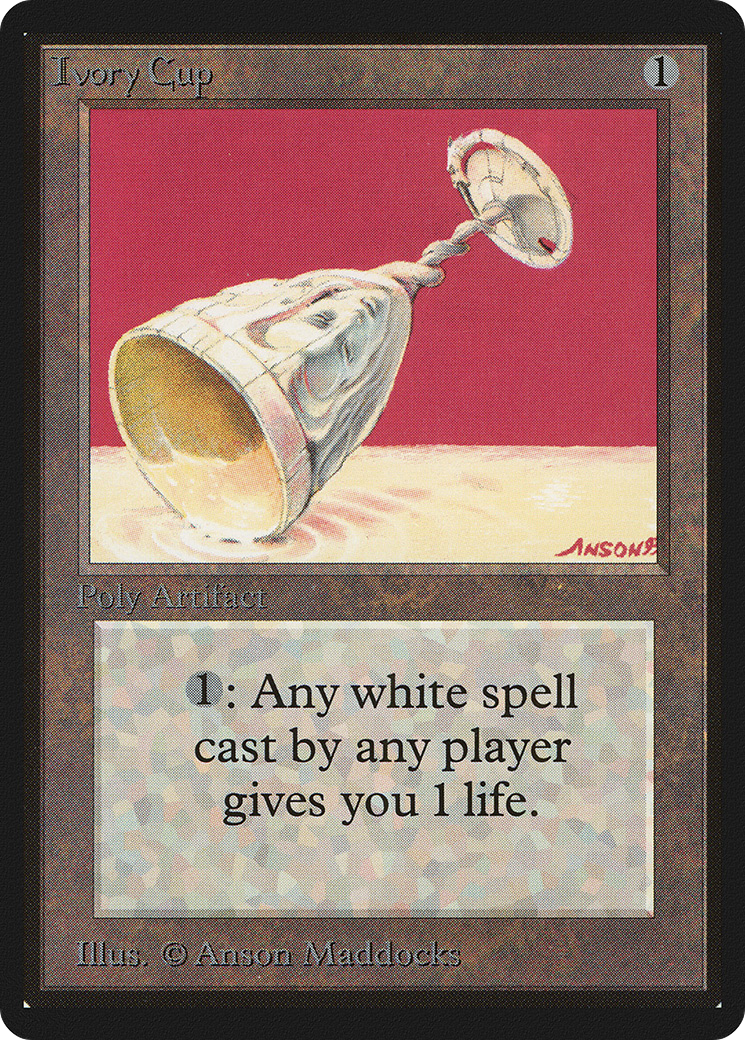 Ivory Cup (LEB-252) [Oldschool] Limited Edition Beta MTG Single Wizards of the Coast