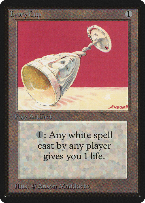 Ivory Cup (LEB-252) [Oldschool] Limited Edition Beta MTG Single Wizards of the Coast