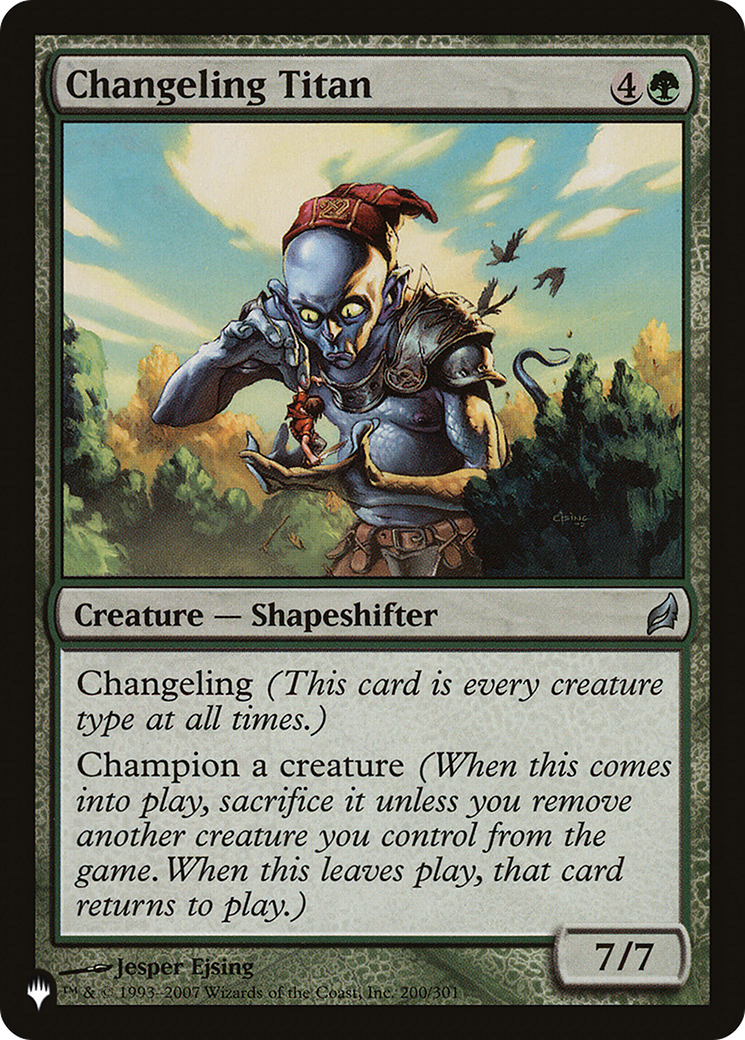 Changeling Titan (LIST-LRW-200) [Mystery Booster] The List MTG Single Wizards of the Coast
