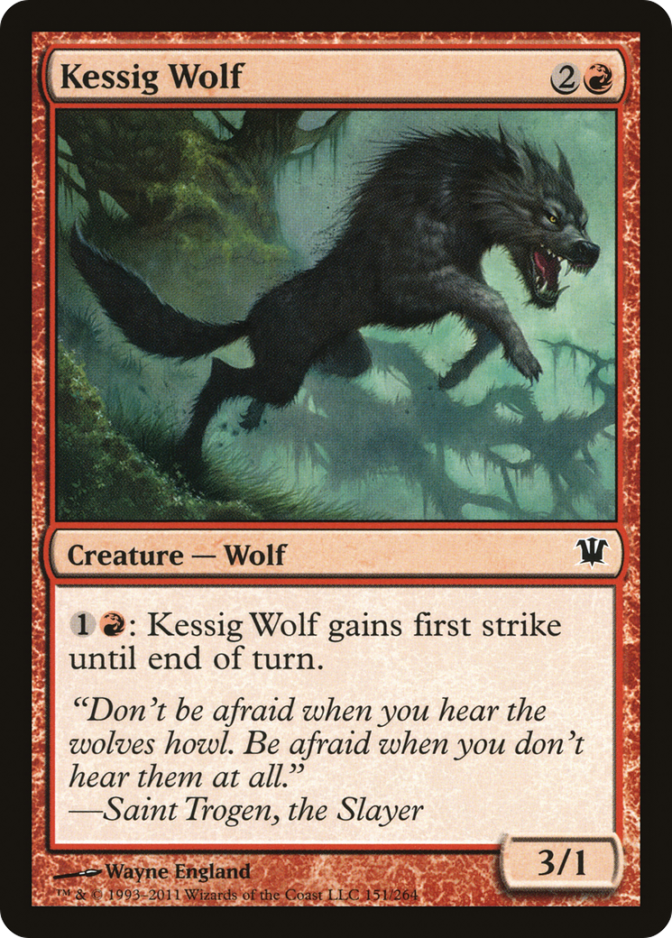 Kessig Wolf (ISD-151) [Innistrad] Foil MTG Single Wizards of the Coast
