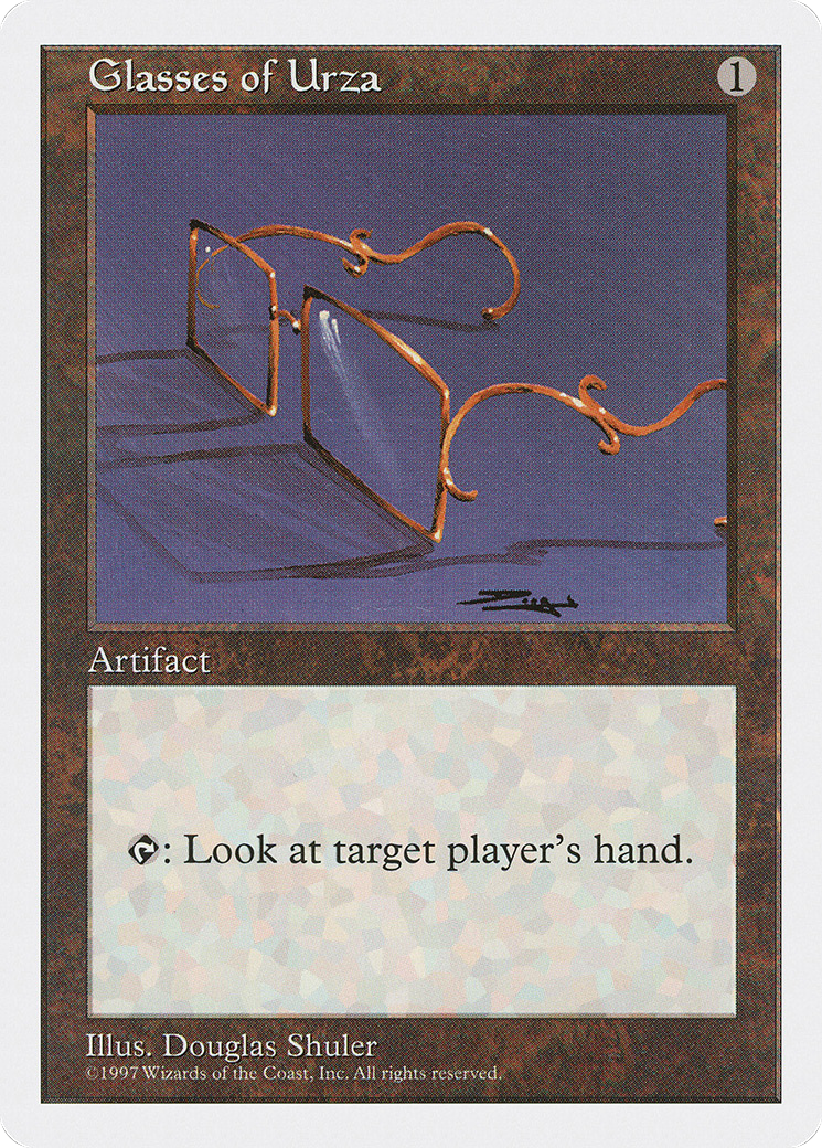 Glasses of Urza (5ED-) [Fifth Edition] MTG Single Wizards of the Coast