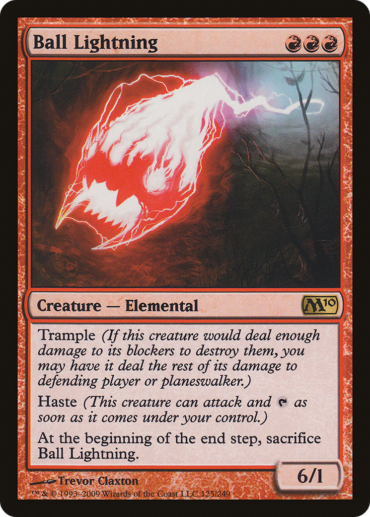 Ball Lightning (M10-125) [Magic 2010] MTG Single Wizards of the Coast