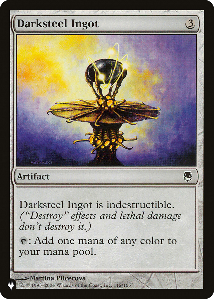 Darksteel Ingot (LIST-DST-112) [Mystery Booster] The List MTG Single Wizards of the Coast