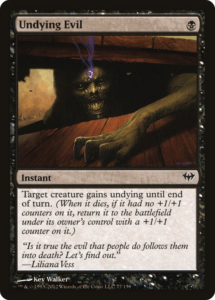 Undying Evil (DKA-077) [Dark Ascension] MTG Single Wizards of the Coast