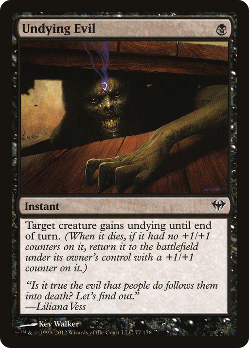 Undying Evil (DKA-077) [Dark Ascension] MTG Single Wizards of the Coast