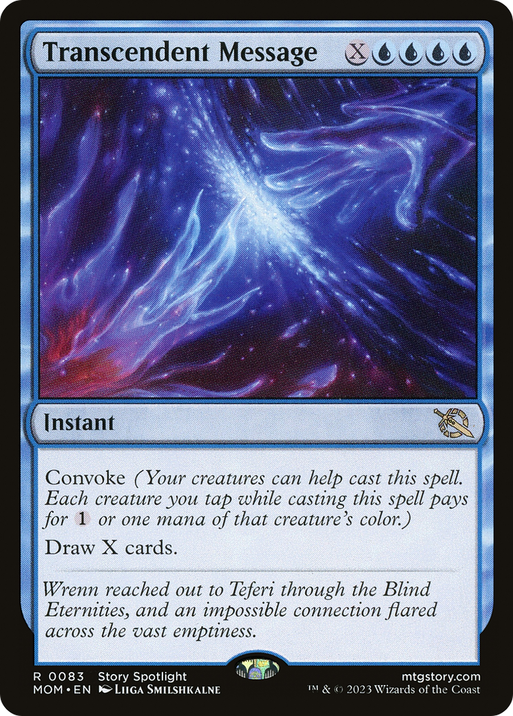 Transcendent Message (MOM-083) [March of the Machine] Foil MTG Single Wizards of the Coast