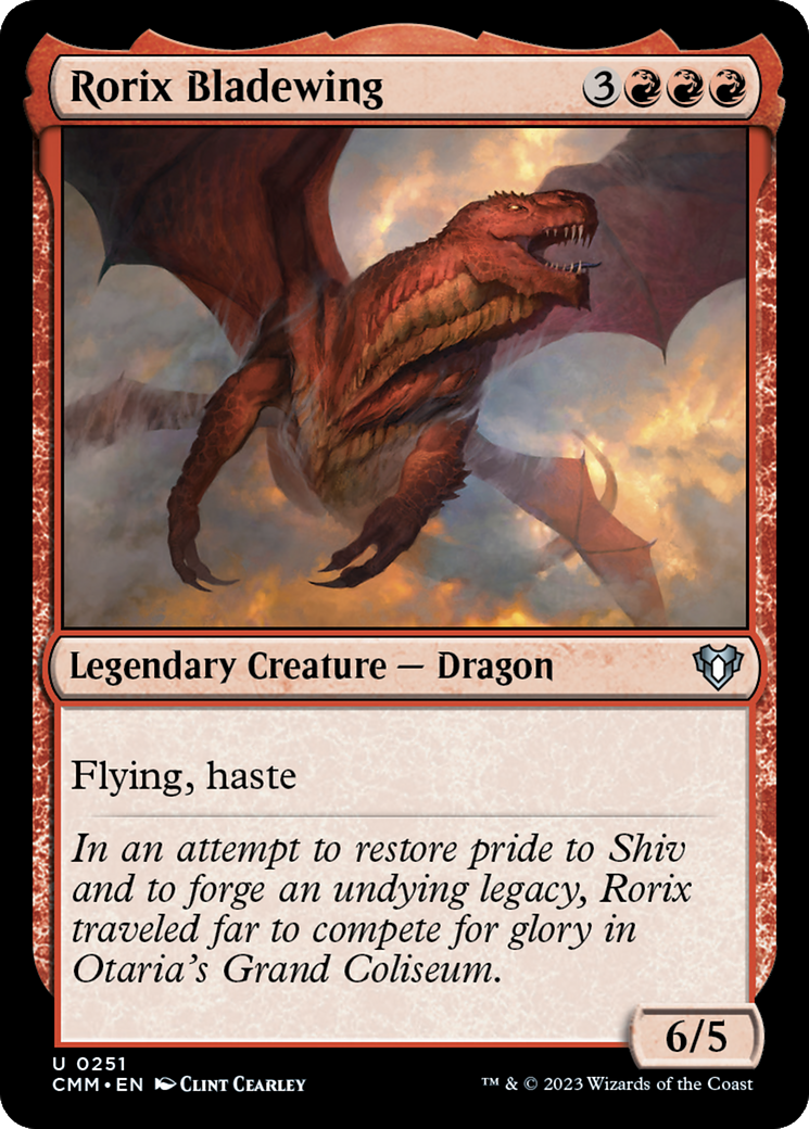 Rorix Bladewing (CMM-251) [Commander Masters] MTG Single Wizards of the Coast