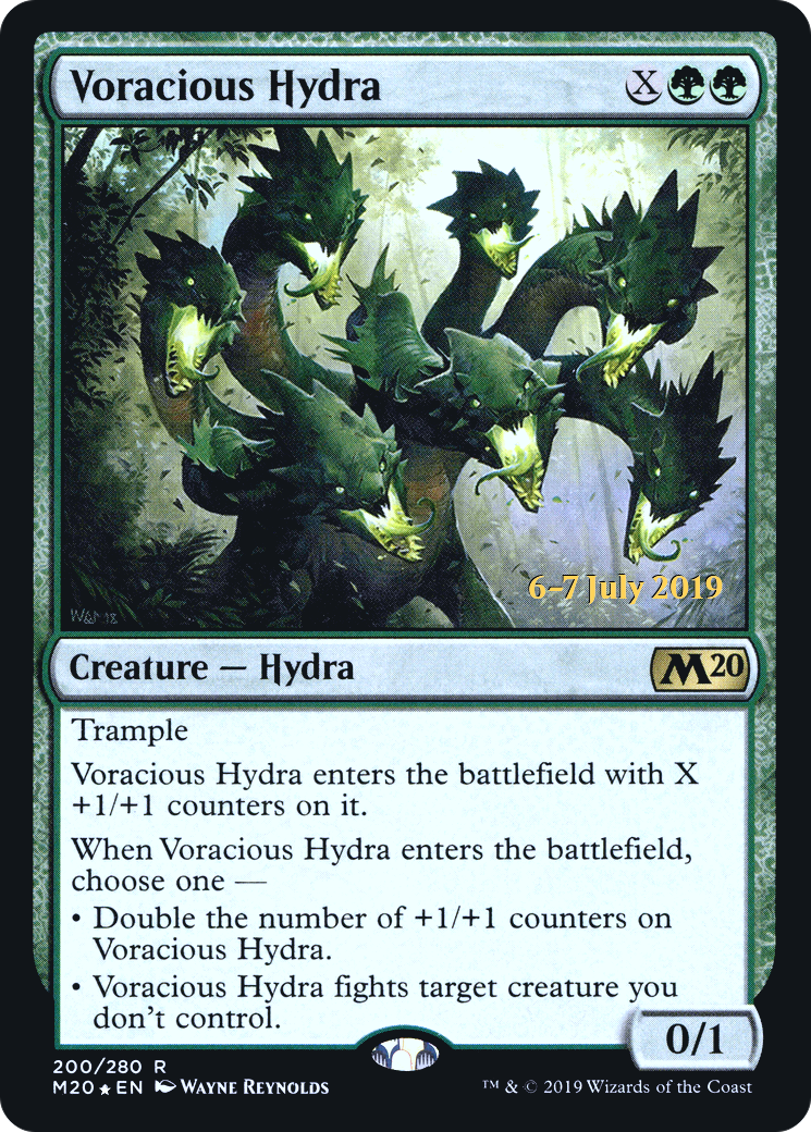 Voracious Hydra (PRE-200) [Core Set 2020 Promos] Foil MTG Single Wizards of the Coast