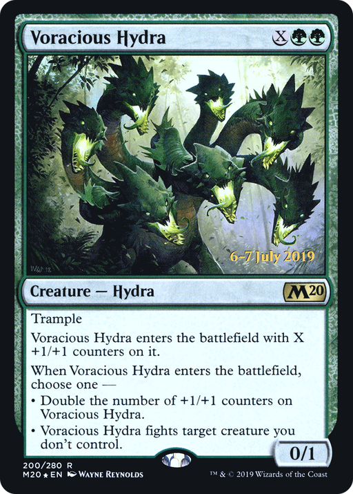 Voracious Hydra (PRE-200) [Core Set 2020 Promos] Foil MTG Single Wizards of the Coast