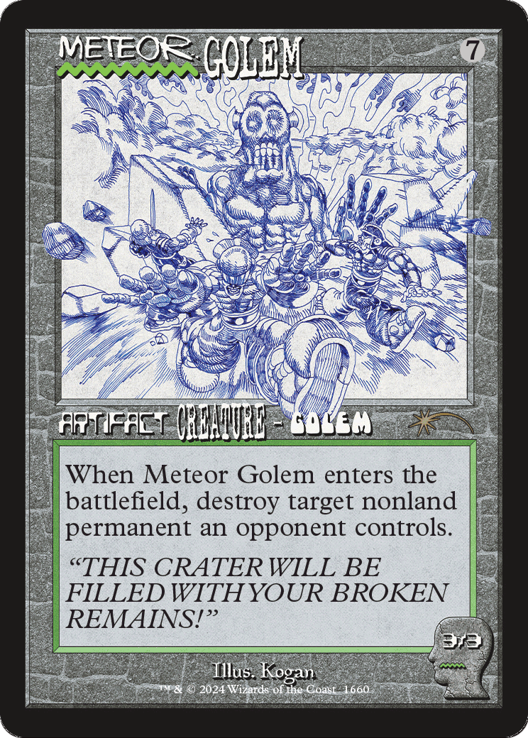 Meteor Golem (1660) (SLD-1660) [Secret Lair] Drop Foil MTG Single Wizards of the Coast