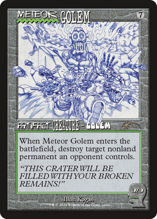 Meteor Golem (1660) (SLD-1660) [Secret Lair] Drop MTG Single Wizards of the Coast