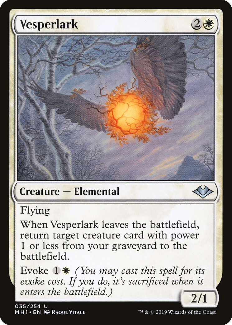 Vesperlark (MH1-035) [Modern Horizons] Foil MTG Single Modern Horizons