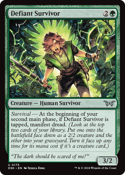 Defiant Survivor (DSK-175) [Duskmourn: House of Horror] MTG Single Wizards of the Coast