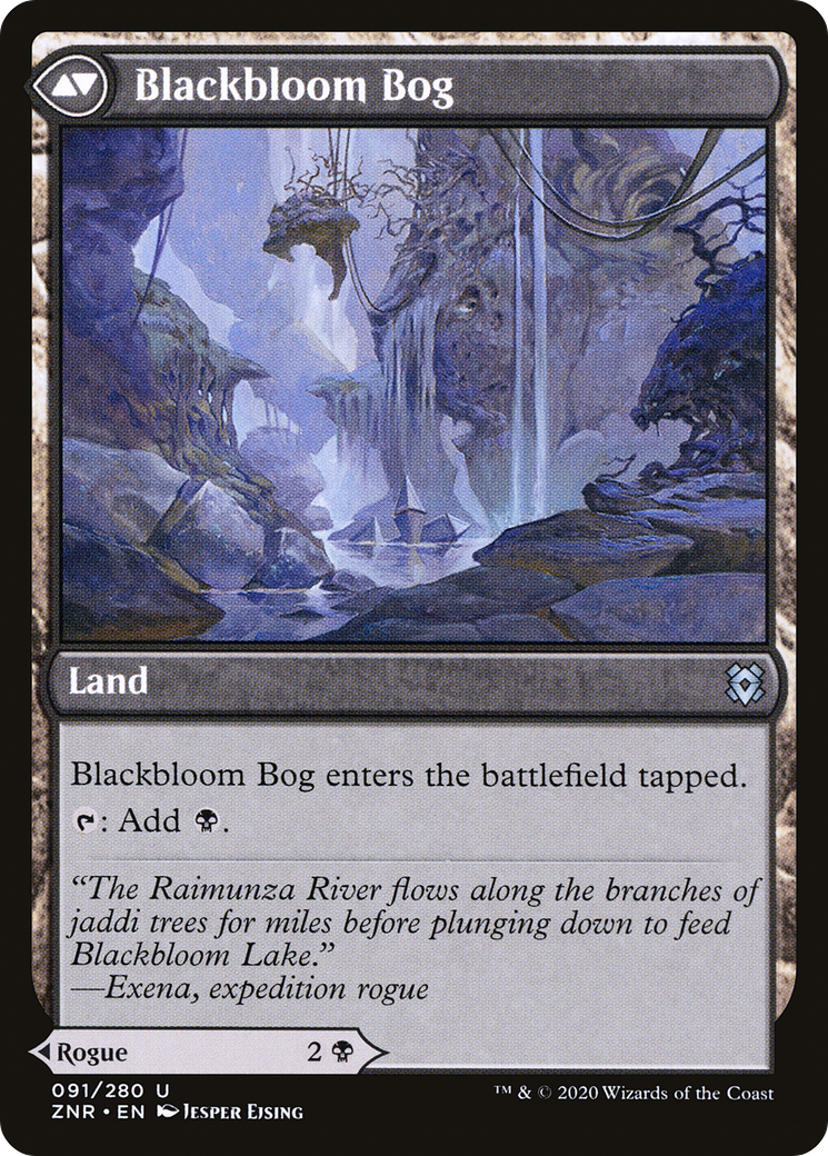 Blackbloom Rogue // Blackbloom Bog (ZNR-091) [Zendikar Rising] Foil MTG Single Wizards of the Coast