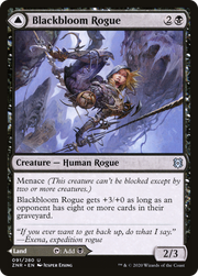 Blackbloom Rogue // Blackbloom Bog (ZNR-091) [Zendikar Rising] Foil MTG Single Wizards of the Coast