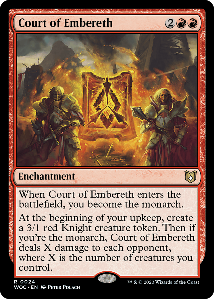 Court of Embereth (WOC-024) [Wilds of Eldraine Commander] Foil MTG Single Wizards of the Coast